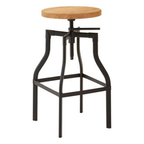 Interiors by Premier New Foundry Ash Seat Bar Stool