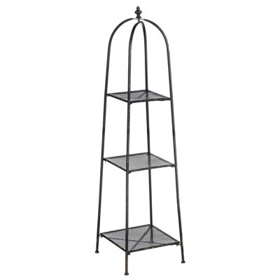 Interiors by Premier New York Loft Black 3 Tier Shelf Unit