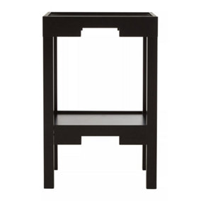 Interiors By Premier Oriental Design Black Corner Table, Versatile Bed Side Table, Small Lounge Table, Lightweight Table for Home