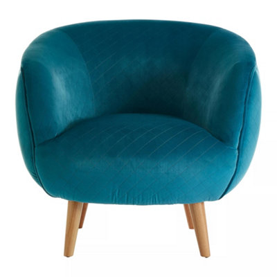 Interiors by Premier Oscar Teal Fabric Chair