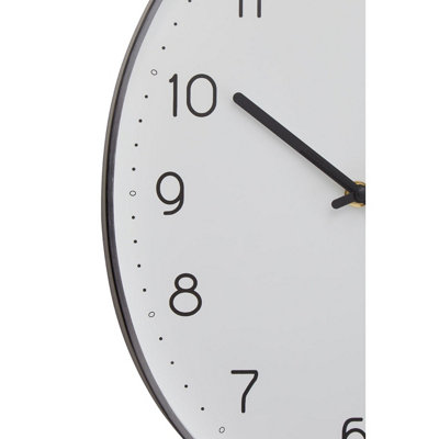 Interiors By Premier Oval Wall Clock With Silver Finish, Durable Construction Wall Clock For Kitchen, Elegant Clock For Outdoor