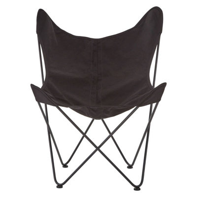 Interiors by Premier Papillon Black Butterfly Chair