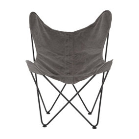 Interiors by Premier Papillon Grey Butterfly Chair