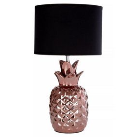 Interiors by Premier Pineapple Copper Ceramic Lamp