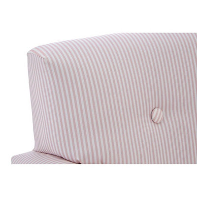 Interiors by Premier Pink and White Stripe Rocker with Footstool for Kids, Velvet Stool, Adjustable Sofa Footstool, Ergonomic Sofa