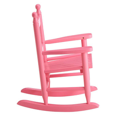 Interiors by Premier Pink Rocking Chair, Non-Harmful Children's Chair, Easy to Balance Kiddie Chair, Adjustable Playroom Chair