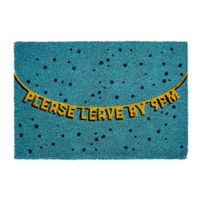 Interiors by Premier Please Leave by 9pm Doormat