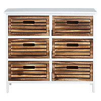 Interiors by Premier Portsmouth 6 Drawers Unit