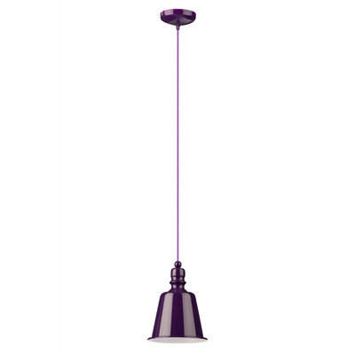 Interiors by Premier Purple Pagoda Pendant Light