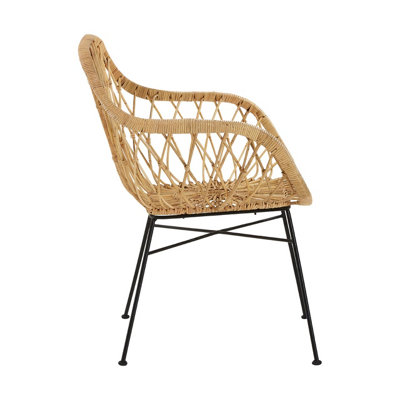 Interiors by Premier Rattan Chair, Easy to Clean Outdoor Chair ...