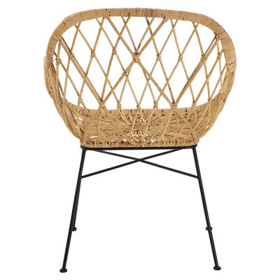 Interiors by Premier Rattan Chair, Easy to Clean Outdoor Chair ...