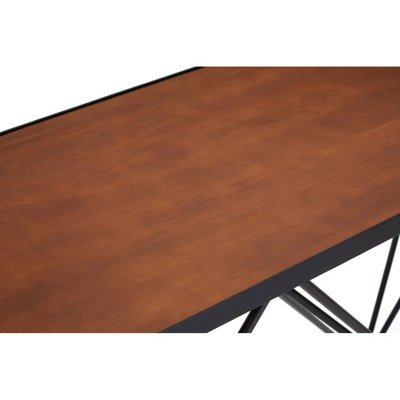 Interiors by Premier Rectangular Console Table, Metal and Wood Console Table, Industrial Console Table, Wood Top Console Table