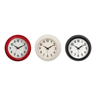 Interiors by Premier Red Metal Wall Clock