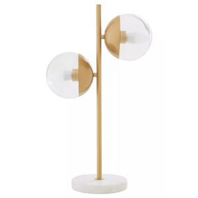 Interiors by Premier Revive Two Light Gold Finish Table Lamp