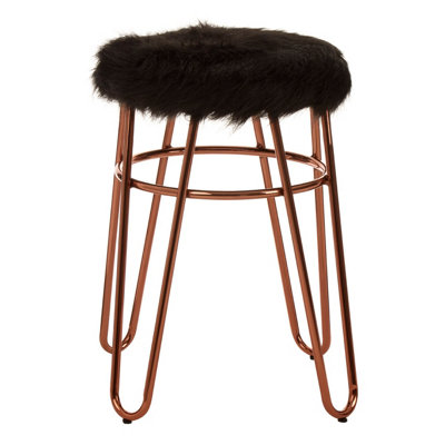 Black and rose gold deals bar stools