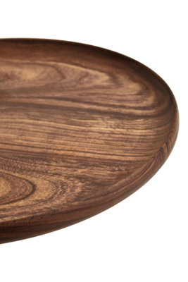 Interiors By Premier Rosi Round Sheesham Wood Plate