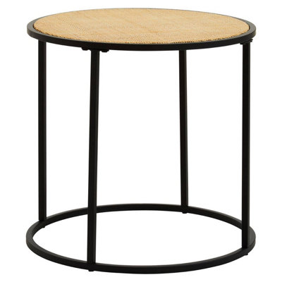 Interiors By Premier Round Side Table, Durable And Sturdy Side Table By Couch, Minimalist And Easy To Maintain Small Lounge Table