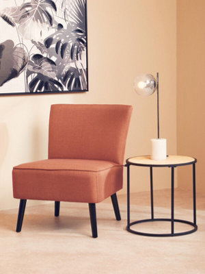 Interiors By Premier Round Side Table, Durable And Sturdy Side Table By Couch, Minimalist And Easy To Maintain Small Lounge Table