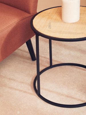 Interiors By Premier Round Side Table, Durable And Sturdy Side Table By Couch, Minimalist And Easy To Maintain Small Lounge Table