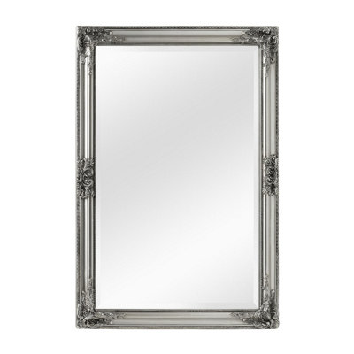 Interiors by Premier Rustic Vintage Silver Finish Wall Mirror