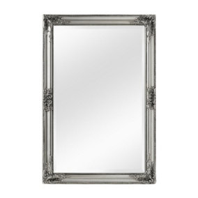 Interiors by Premier Rustic Vintage Silver Finish Wall Mirror