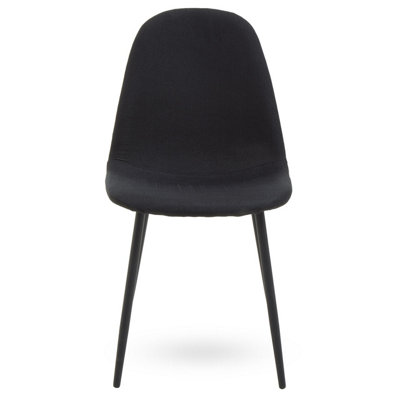 Interiors by Premier Salford Black Fabric Dining Chair