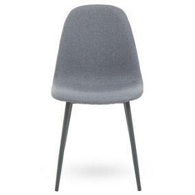 Interiors by Premier Salford Dining Chair with Grey Powder Legs