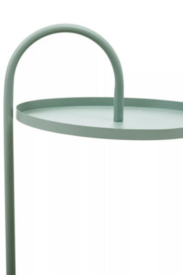 Interiors By Premier Secured Design Green Hanging Top Side Table, Space Saving And Functional Lounge Table, Side Table By Couch