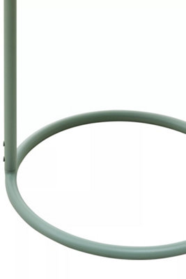 Interiors By Premier Secured Design Green Hanging Top Side Table, Space Saving And Functional Lounge Table, Side Table By Couch