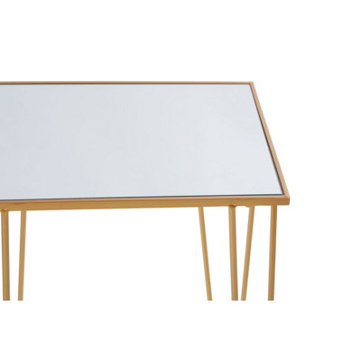 Interiors By Premier Set Of 2 Rectangular Side Tables,Luxe Small Tables,Accent Tables,Metallic Bedside Tables,Decorative Tables
