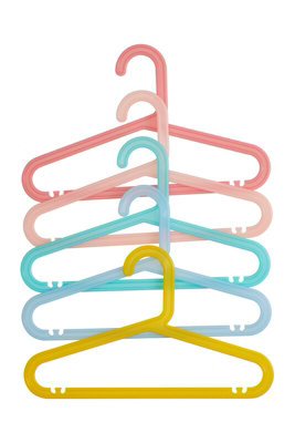 40-Pack Kids Metal Wire Clothes Hangers – Multicolor Children's Coat Hangers With Trouser Bar