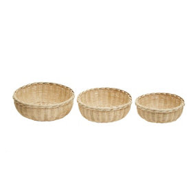 Interiors by Premier Set of Three Bamboo Baskets