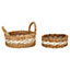 Interiors by Premier Set of Two Low Seagrass Baskets