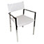 Interiors by Premier Set of Two White Raffia Chairs, Rustless Lounge Chair, Easy Cleaning Chair for Living Room