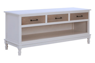 Interiors By Premier Shaker Design 3 Drawer Cabinet, Elegant Slim Drawer Cabinet, Ample Storage Cupboard Drawer For Bedroom