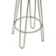 Interiors by Premier Silver Finish Metal Bar Stool, Hairpin Stool for Kitchen Counter, Versatile Breakfast Stool for Home