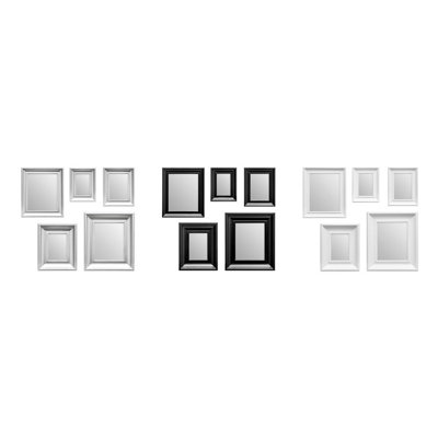 Interiors by Premier Silver Frame 5Pc Mirror Set