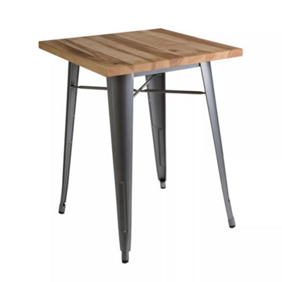 Interiors by Premier Silver Powder Coated Finish Aldgate Table