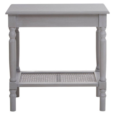 Slate grey store side table