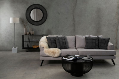 Interiors by Premier Sleek Design Coffee Table With Black Glass Top, Elegant Airy Glass Coffee Table, Versatile Hallway Table