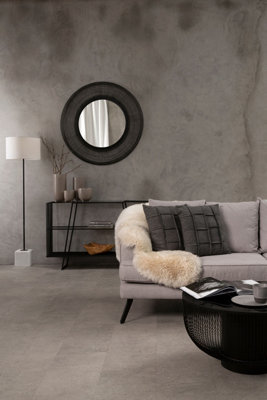 Interiors by Premier Sleek Design Coffee Table With Black Glass Top, Elegant Airy Glass Coffee Table, Versatile Hallway Table