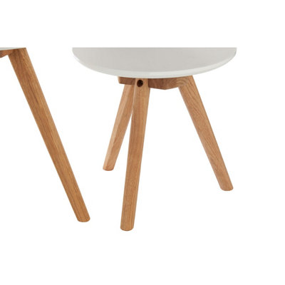 Interiors By Premier Sleek Set Of 3 Side Tables With Tempered Lgs, Sustainable Side Table, Versatile Bedside Tables For Bedroom