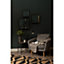 Interiors by Premier Small Black Wall Mirror with Gold Edge