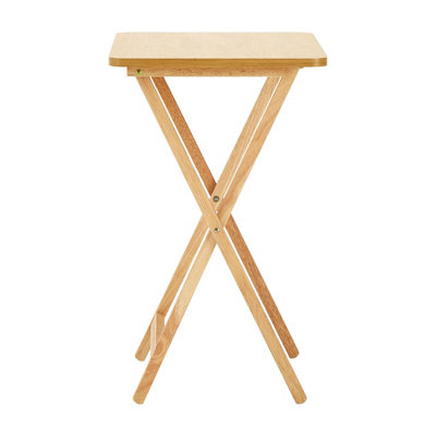 Interiors by Premier Space Saving Veneer Top Snack Table With White Top, Stylish Side Tables For Living Room, Coffee Table