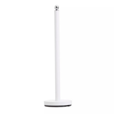 Interiors by Premier Stable White Toilet Roll Holder, Elegant Design Toilet Holder, Sturdy Toilet Roll Holder With White Base