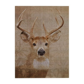 Interiors by Premier Stag Damask Wall Plaque