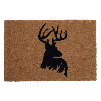 Interiors by Premier Stag Doormat DIY at B&Q