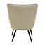 Interiors by Premier Stockholm Natural Fabric Armchair, High Back Armchair, Easy to Maintain Bucket Chair