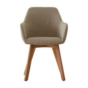 Interiors by Premier Stockholm Stone Fabric Chair