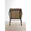 Interiors by Premier Stone Armchair, Easy-to-Clean Linen Accent Chair, Arm Support Comfy Armchair, Space-Saver Dining Armchair